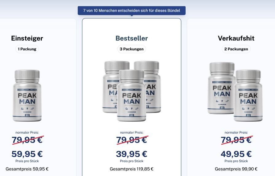PeakMan Kapseln