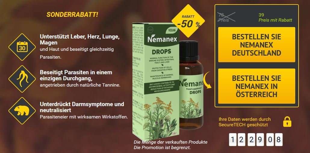Nemanex Tropfen Erfahrungen