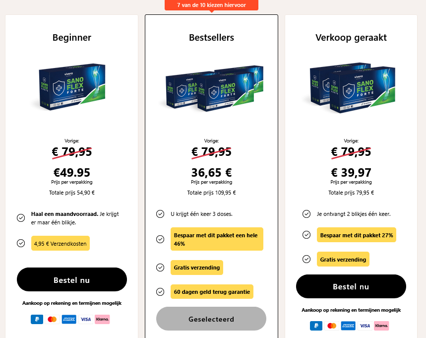 Sanoflex forte kopen